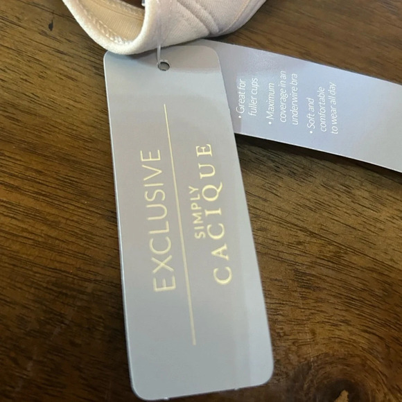 NWT Cacique Full Coverage  Beige 50D Bra - Picture 7 of 8